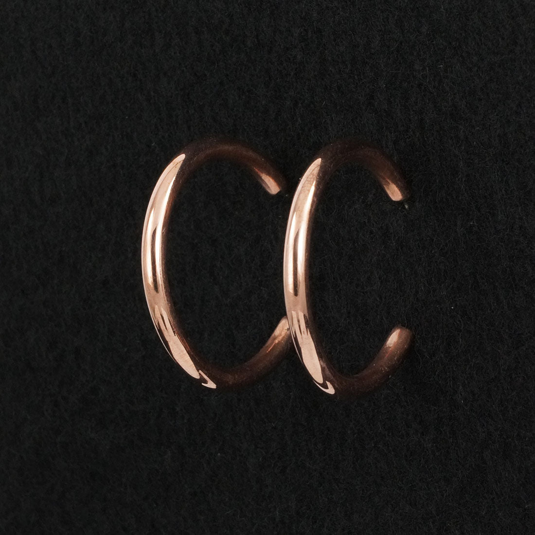 Elaine Tahe Copper Hoop Earrings