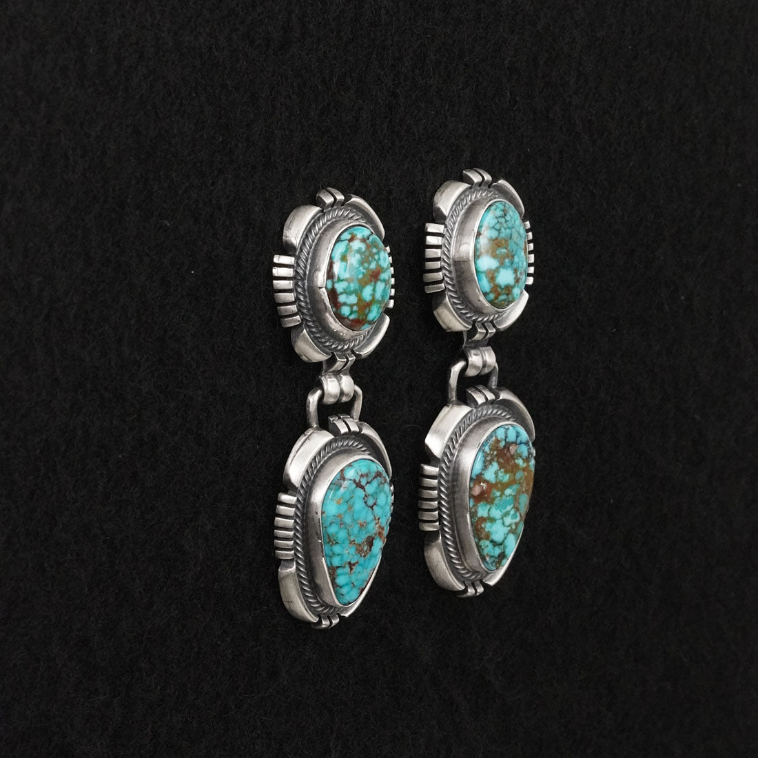 Mark Yazzie Turquoise & Sterling Silver Necklace Set