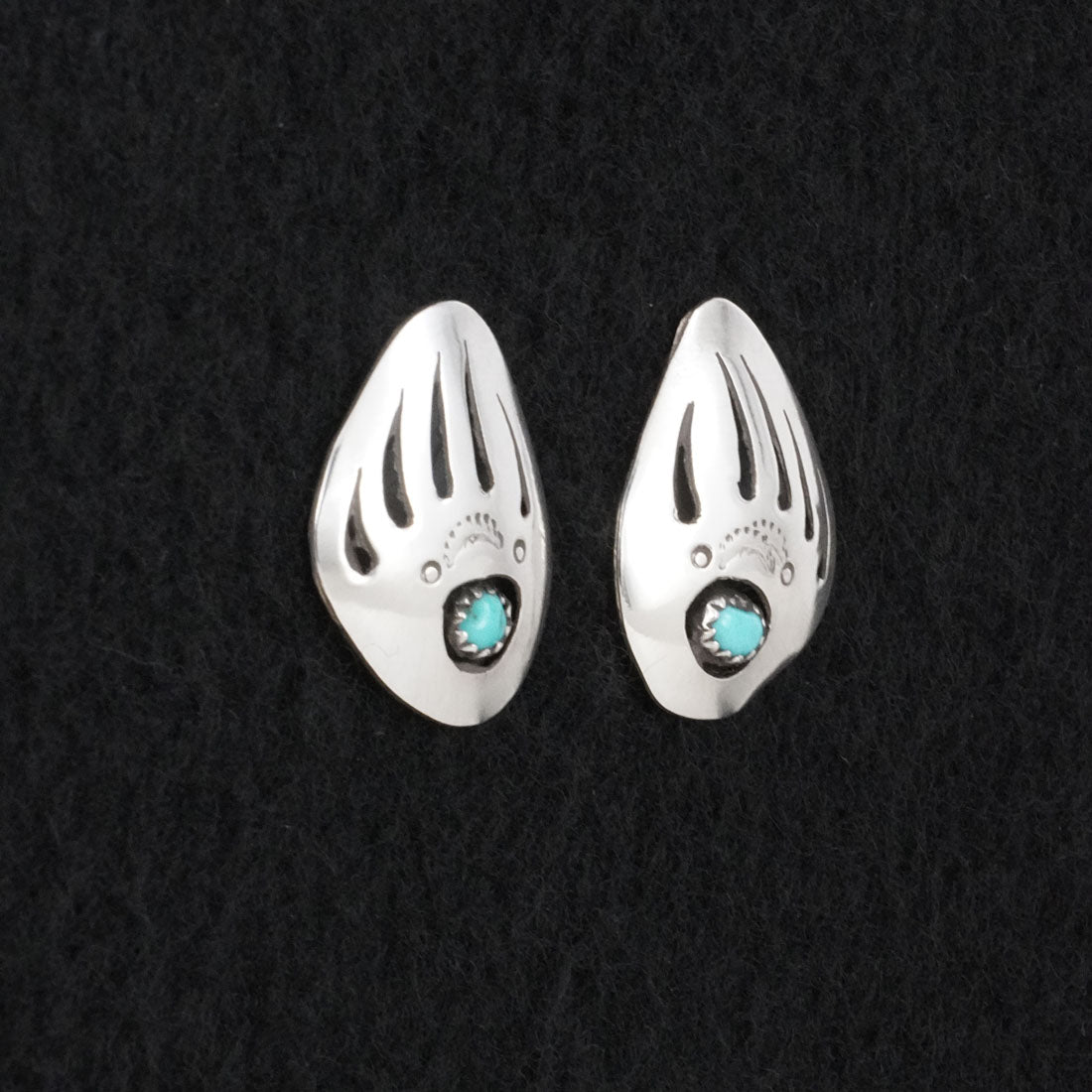 Irvin Begay Turquoise & Sterling Silver Earrings