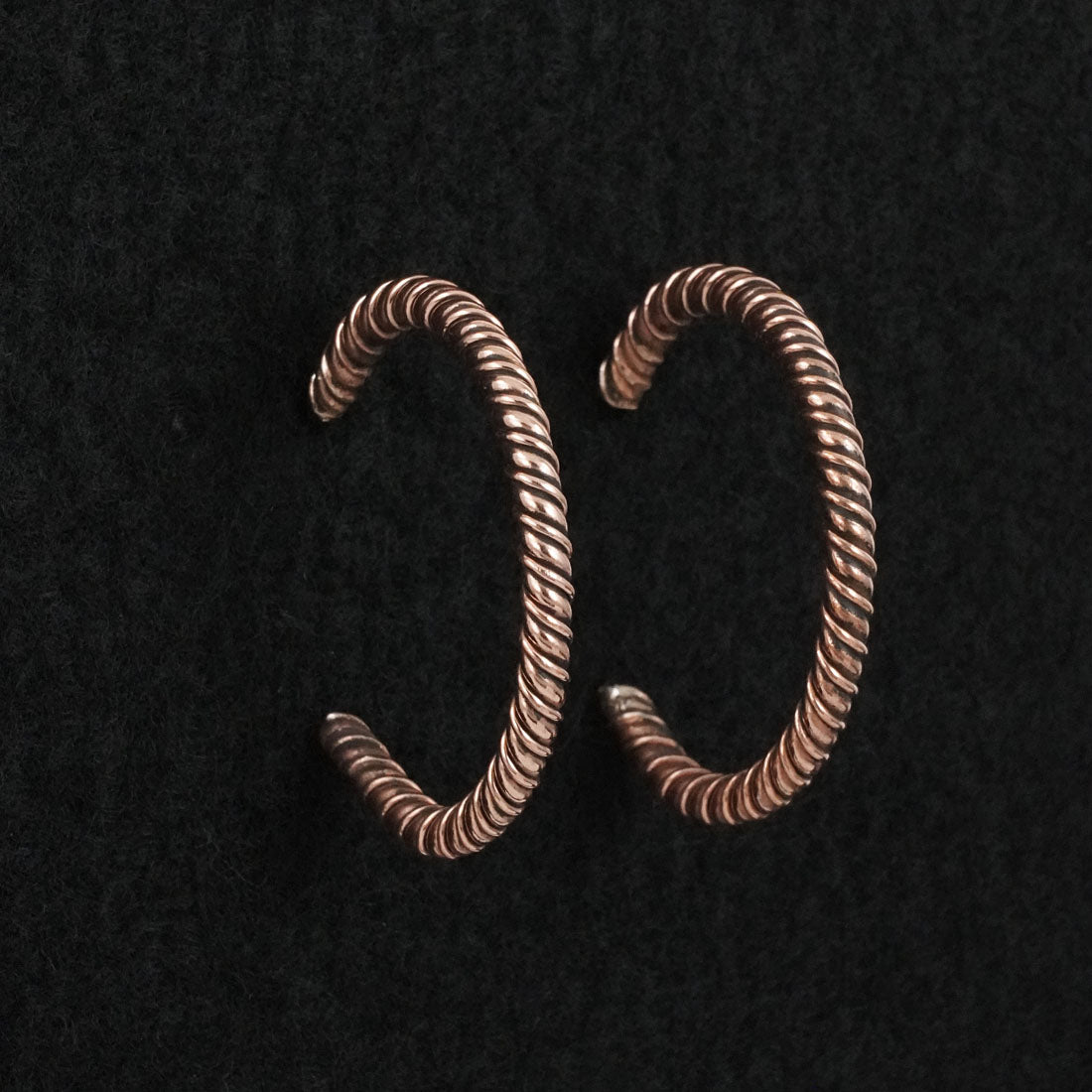 Elaine Tahe Copper Hoop Earrings
