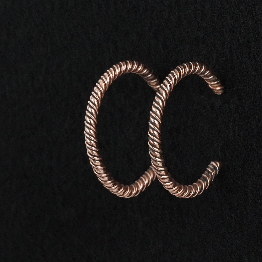 Elaine Tahe Copper Hoop Earrings