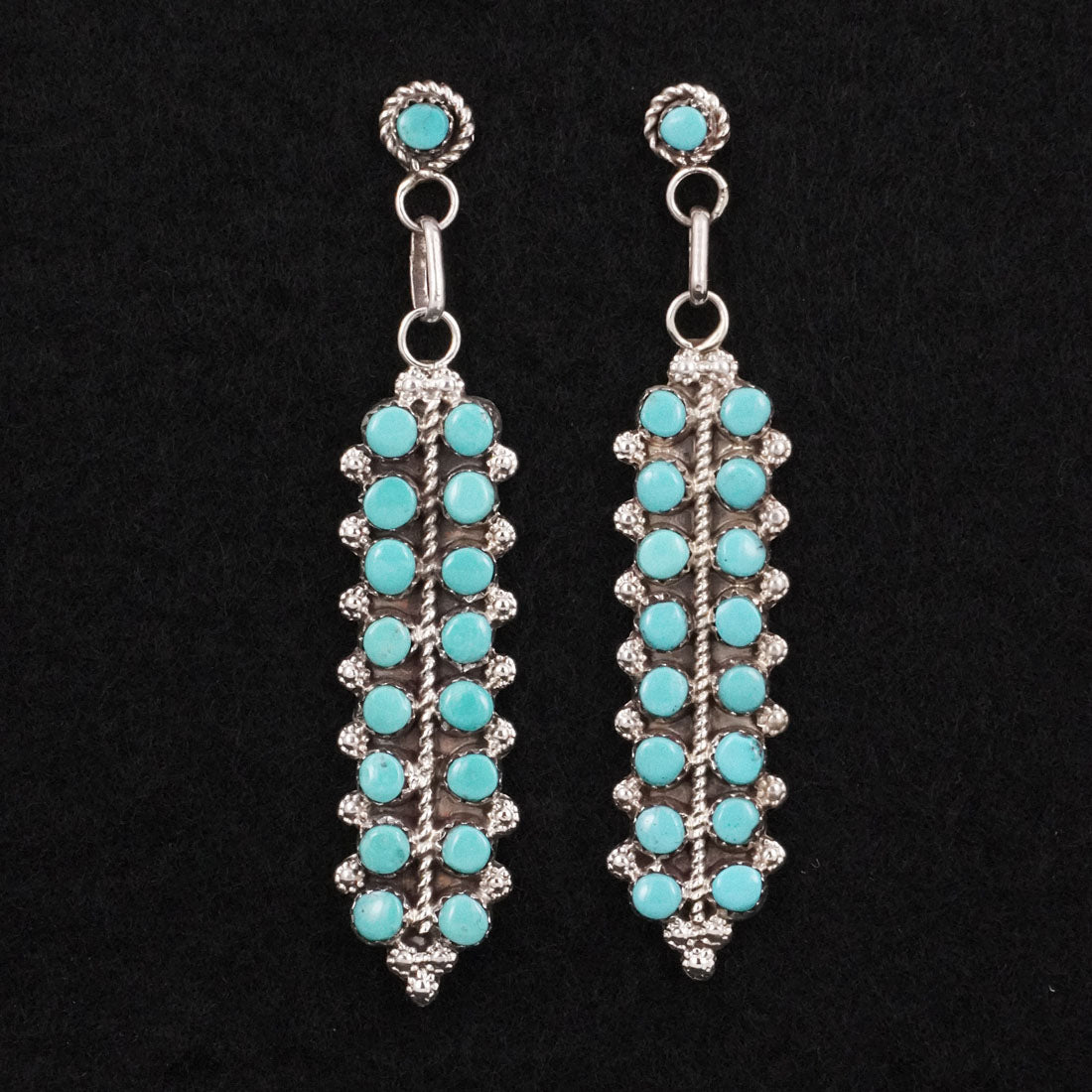 Jean Paisano Turquoise & Sterling Silver Earrings