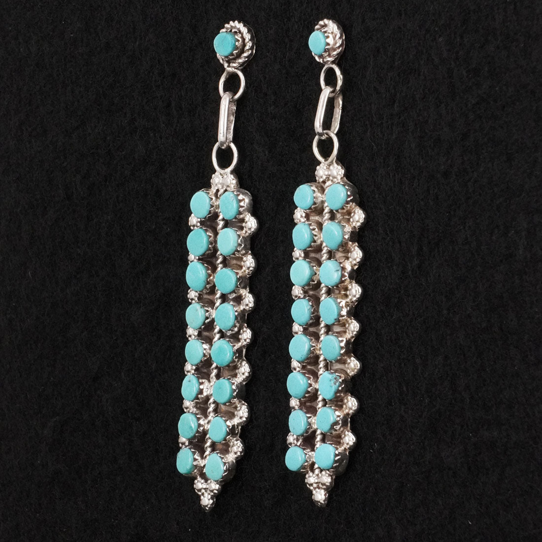 Jean Paisano Turquoise & Sterling Silver Earrings