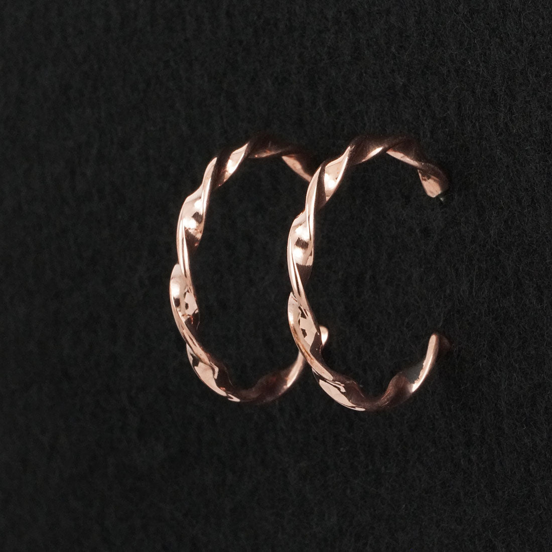 Elaine Tahe Copper Hoop Earrings