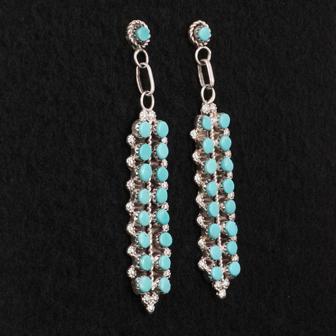 Jean Paisano Turquoise & Sterling Silver Earrings