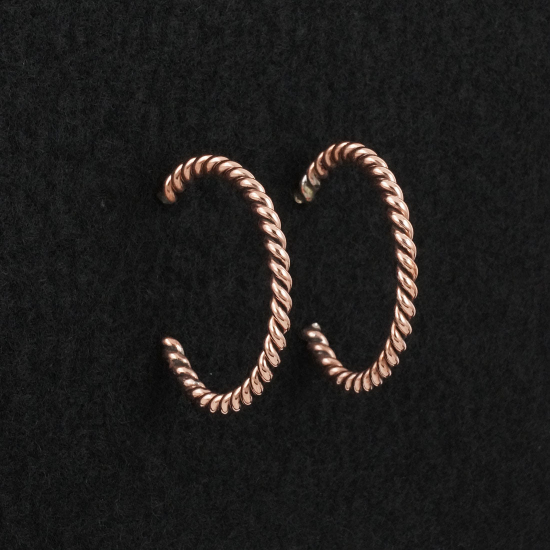 Elaine Tahe Copper Hoop Earrings