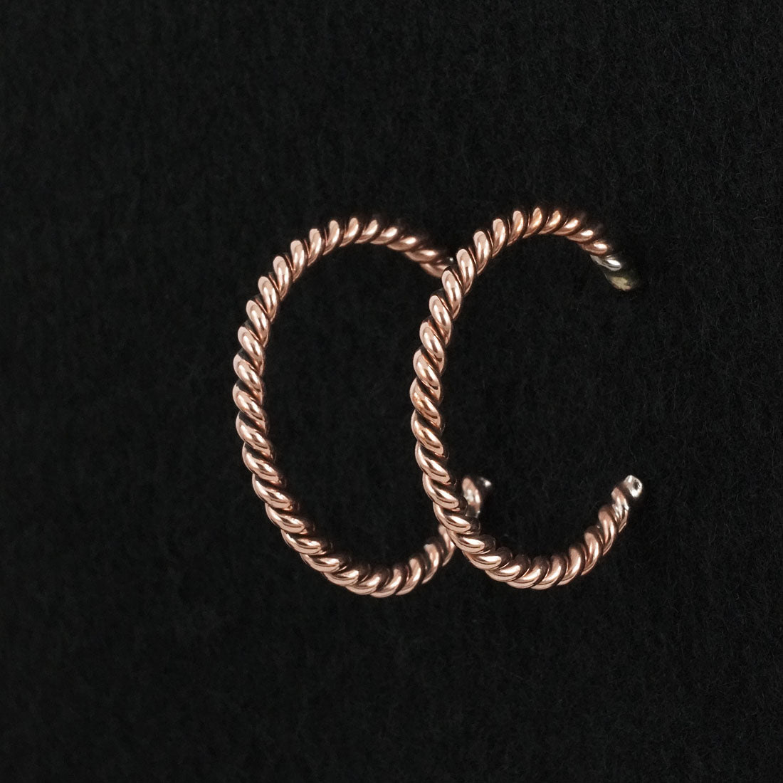 Elaine Tahe Copper Hoop Earrings