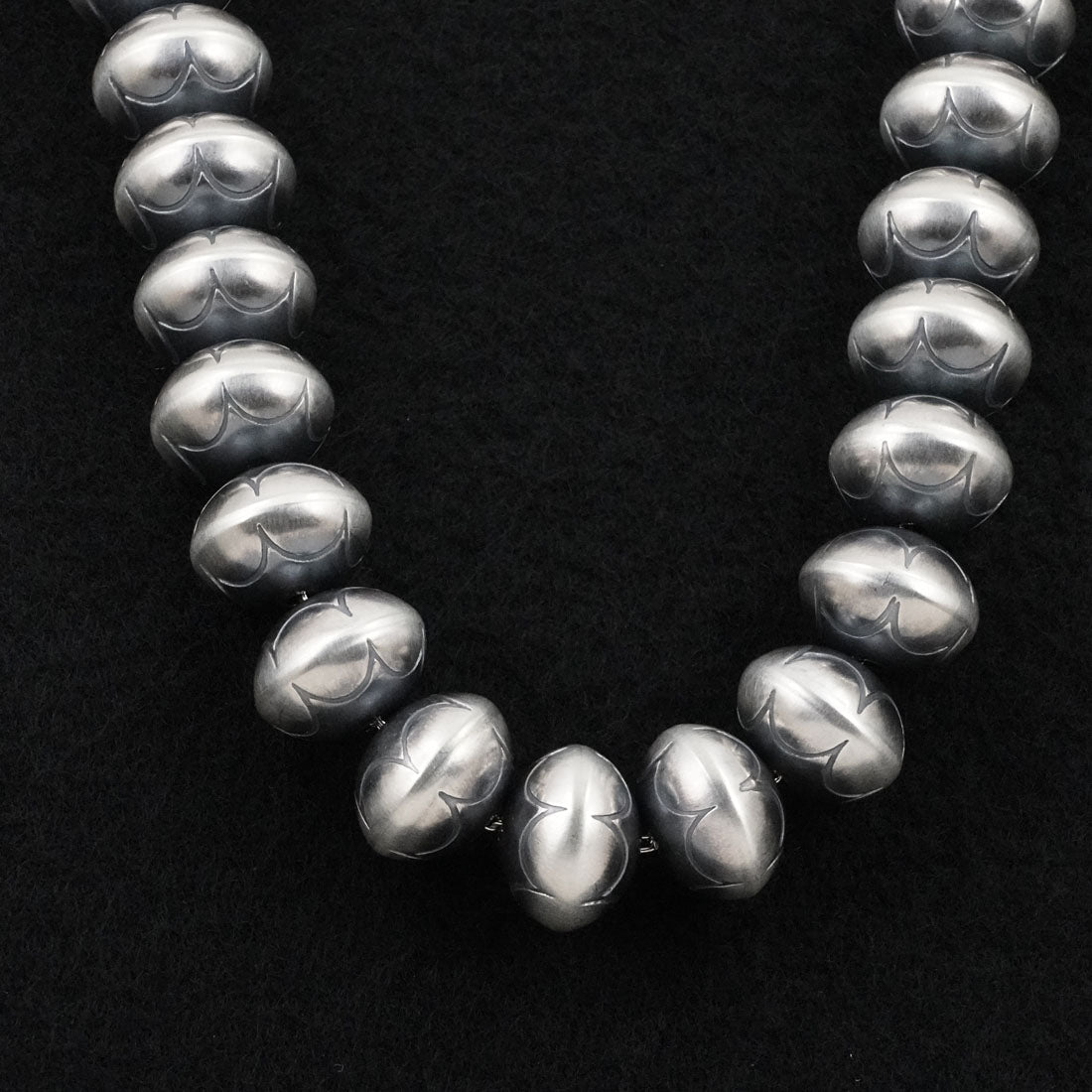 Dorinda Mariano Sterling Silver Navajo Pearl Necklace 20"