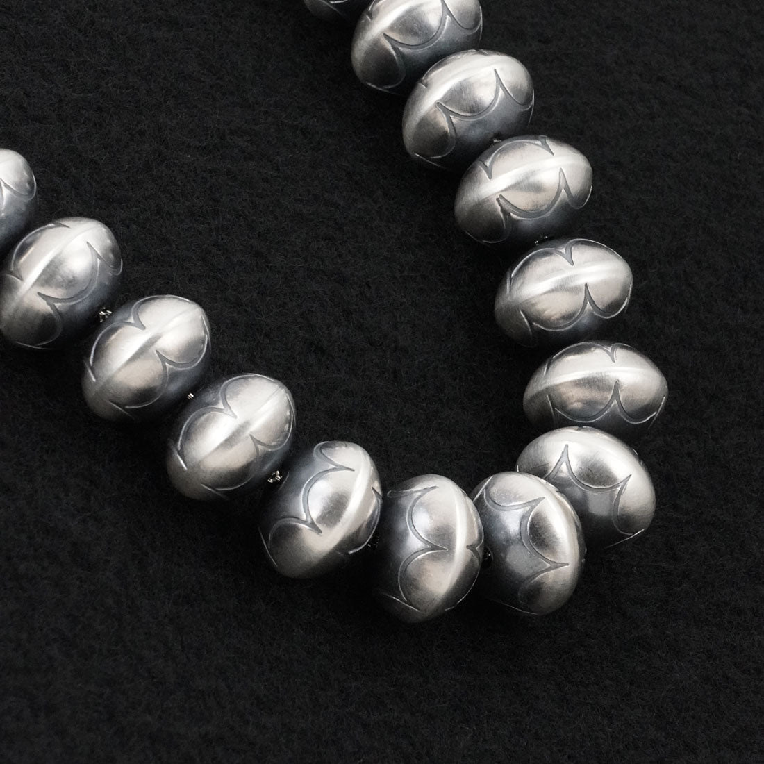 Dorinda Mariano Sterling Silver Navajo Pearl Necklace 20"