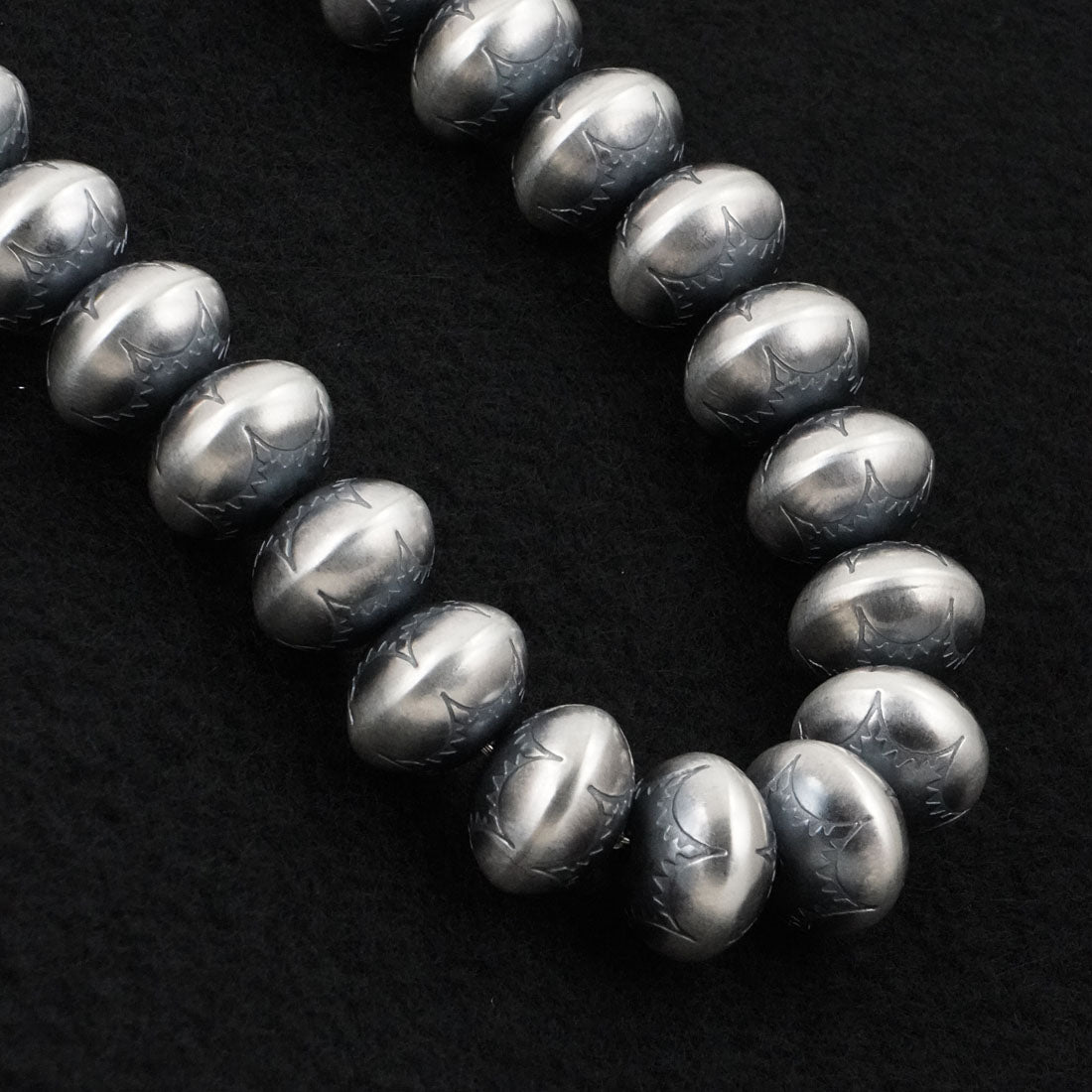 Dorinda Mariano Sterling Silver Navajo Pearl Necklace 24"