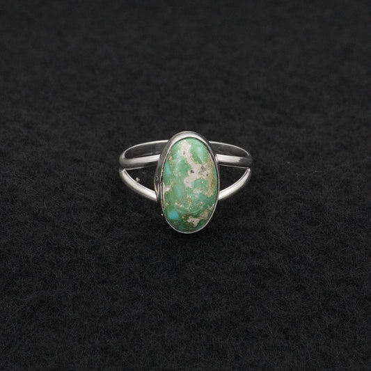 Rosemary Saunders Turquoise & Sterling Silver Ring Size 7