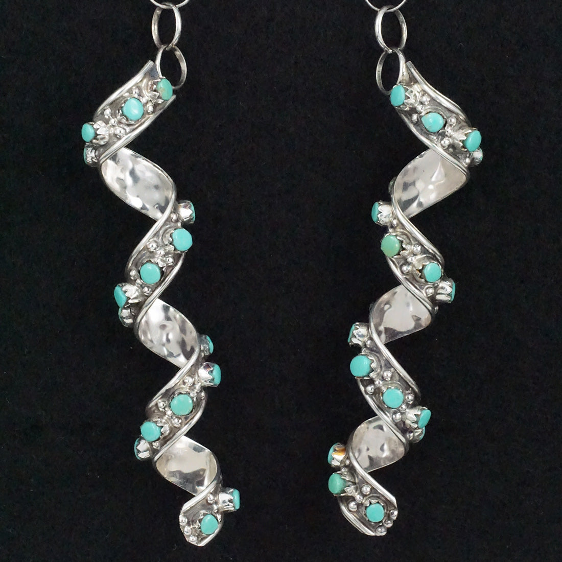 Joanne Cheama Turquoise & Sterling Silver Earrings