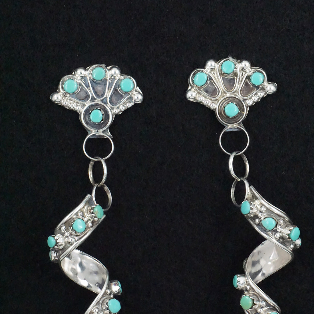 Joanne Cheama Turquoise & Sterling Silver Earrings