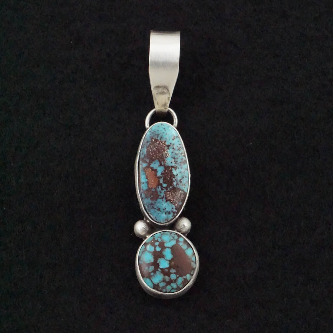 Danny Henio Turquoise & Sterling Silver Pendant