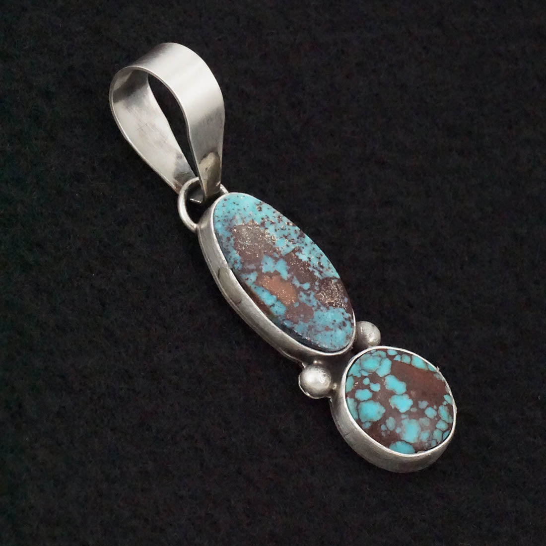 Danny Henio Turquoise & Sterling Silver Pendant