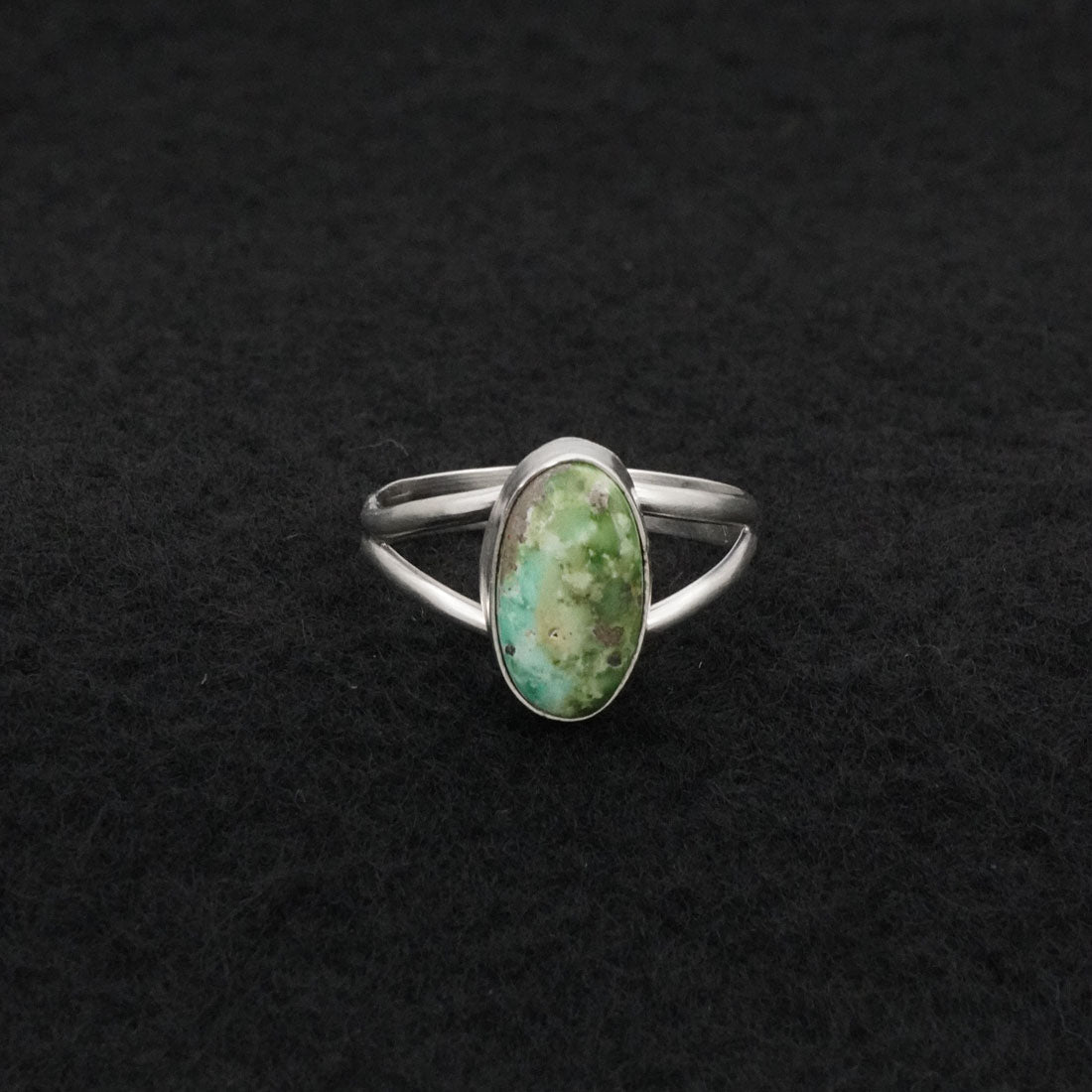 Rosemary Saunders Turquoise & Sterling Silver Ring Size 8.5