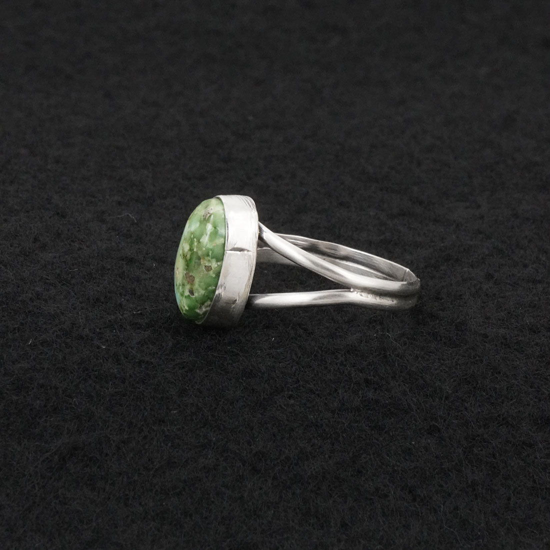 Rosemary Saunders Turquoise & Sterling Silver Ring Size 8.5