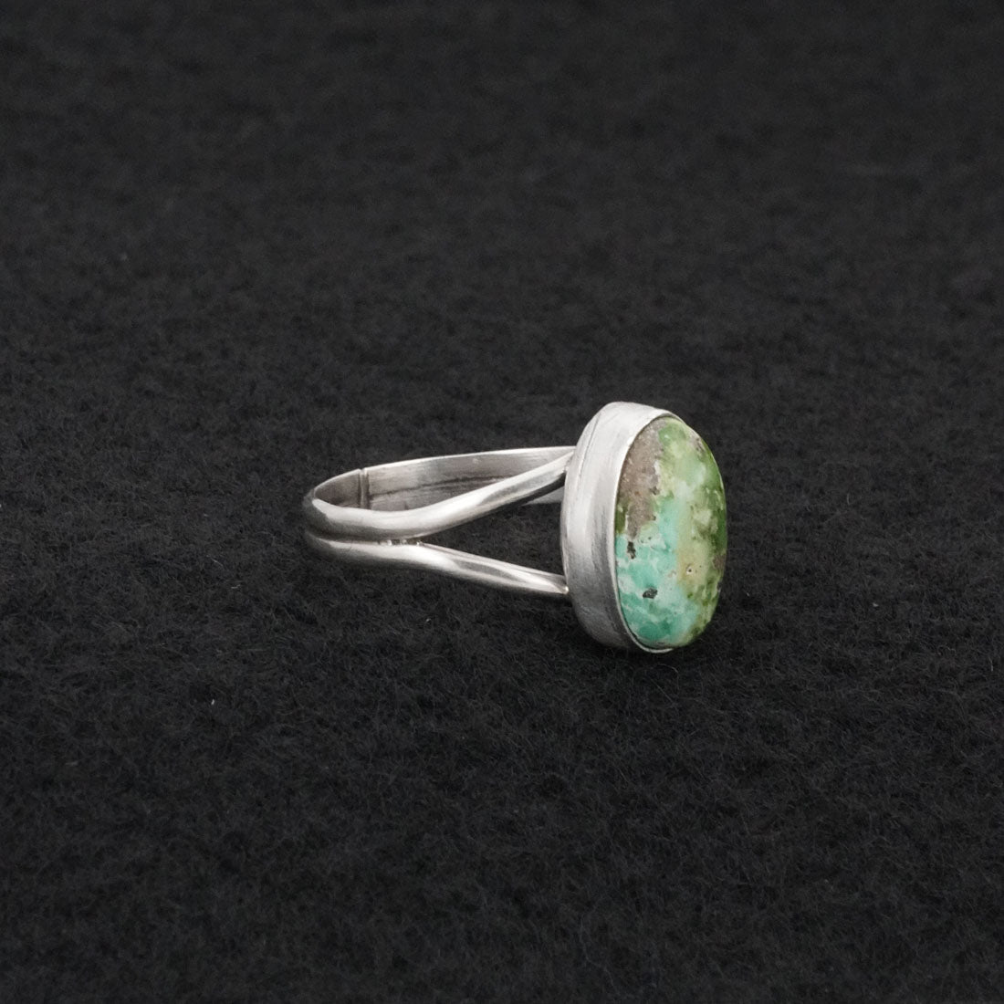 Rosemary Saunders Turquoise & Sterling Silver Ring Size 8.5