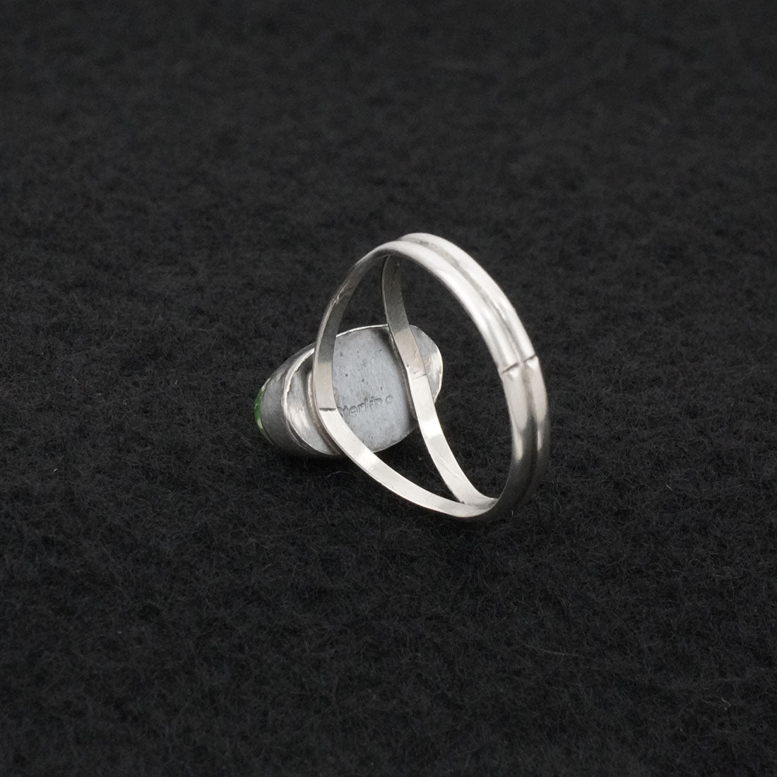 Rosemary Saunders Turquoise & Sterling Silver Ring Size 8.5