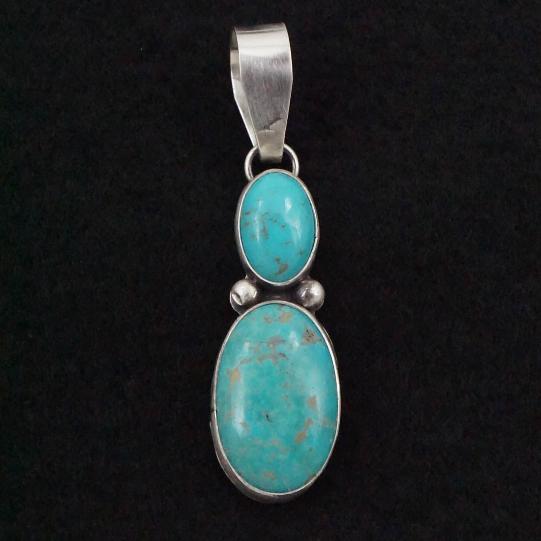 Danny Henio Turquoise & Sterling Silver Pendant