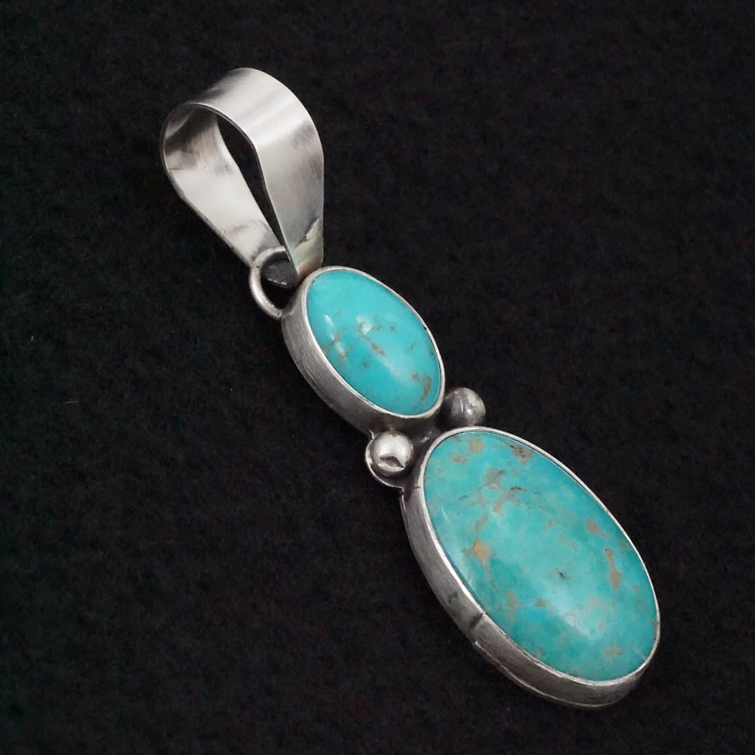 Danny Henio Turquoise & Sterling Silver Pendant