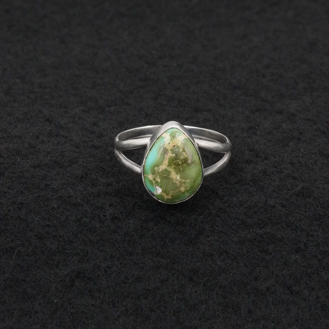 Rosemary Saunders Turquoise & Sterling Silver Ring Size 7.5