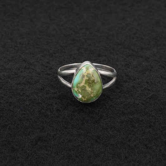 Rosemary Saunders Turquoise & Sterling Silver Ring Size 7.5