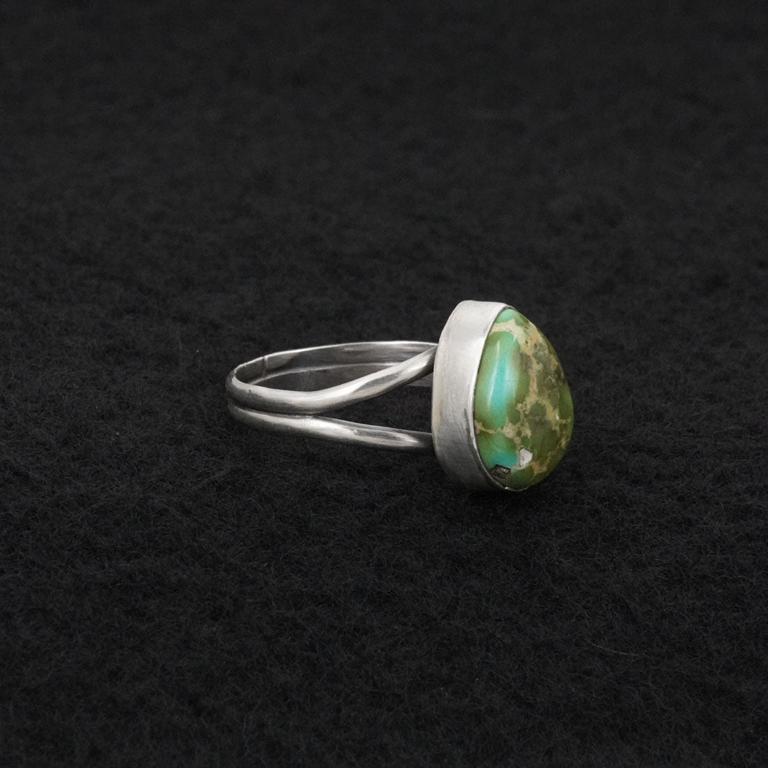 Rosemary Saunders Turquoise & Sterling Silver Ring Size 7.5