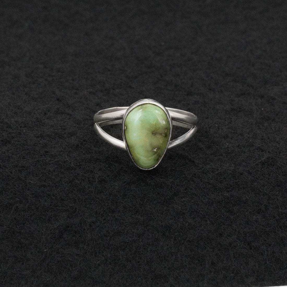 Rosemary Saunders Turquoise & Sterling Silver Ring Size 8.5