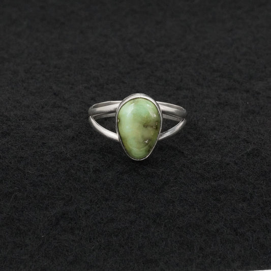 Rosemary Saunders Turquoise & Sterling Silver Ring Size 8.5