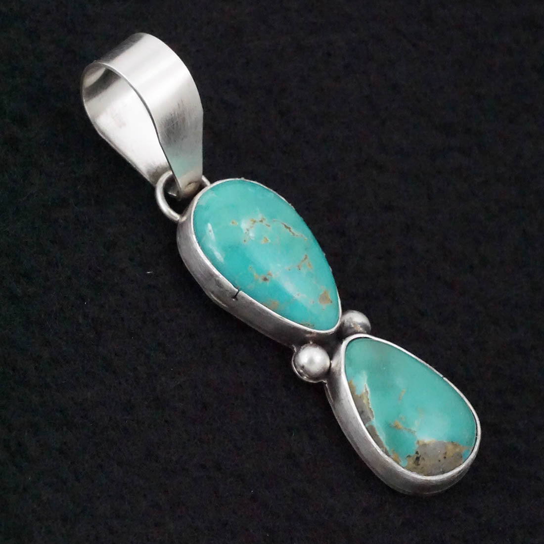 Danny Henio Turquoise & Sterling Silver Pendant