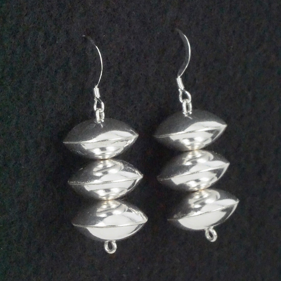 Preston Haley Sterling Silver Navajo Pearl Earrings