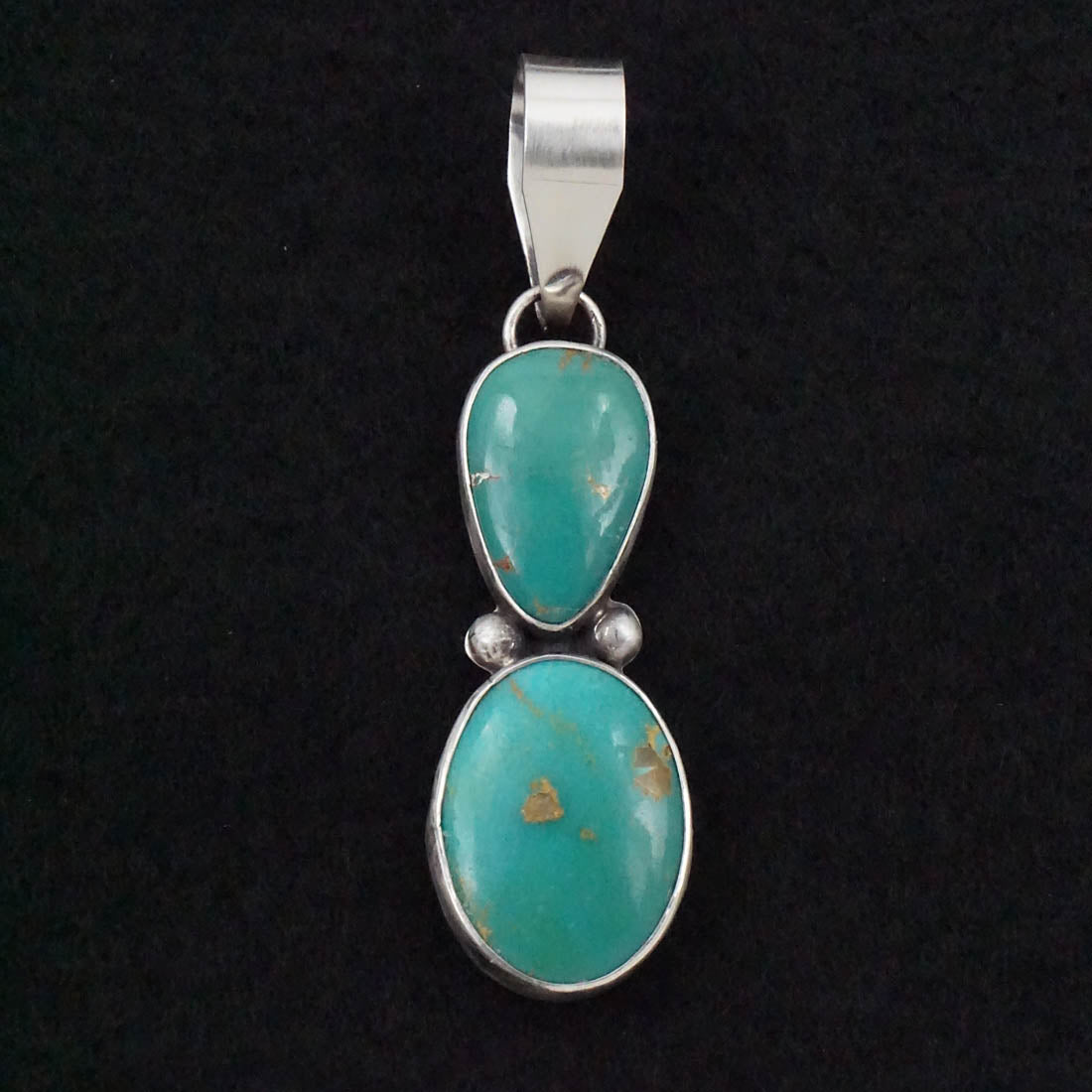 Danny Henio Turquoise & Sterling Silver Pendant