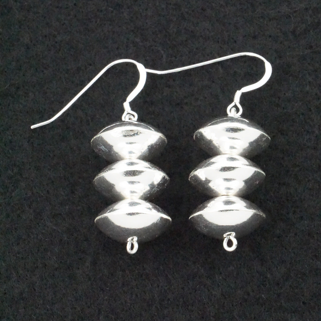 Preston Haley Sterling Silver Navajo Pearl Earrings