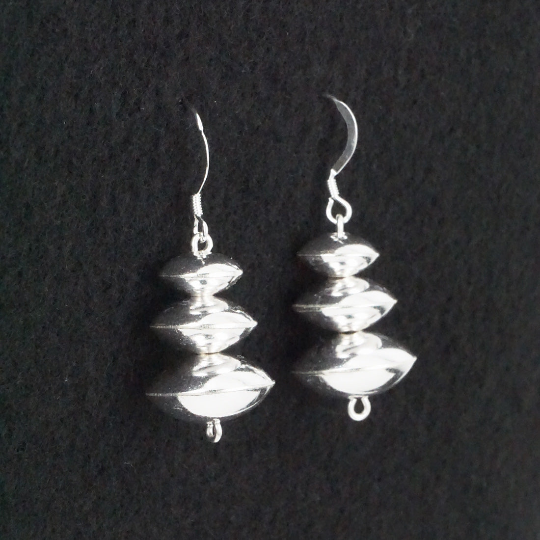 Preston Haley Sterling Silver Navajo Pearl Earrings