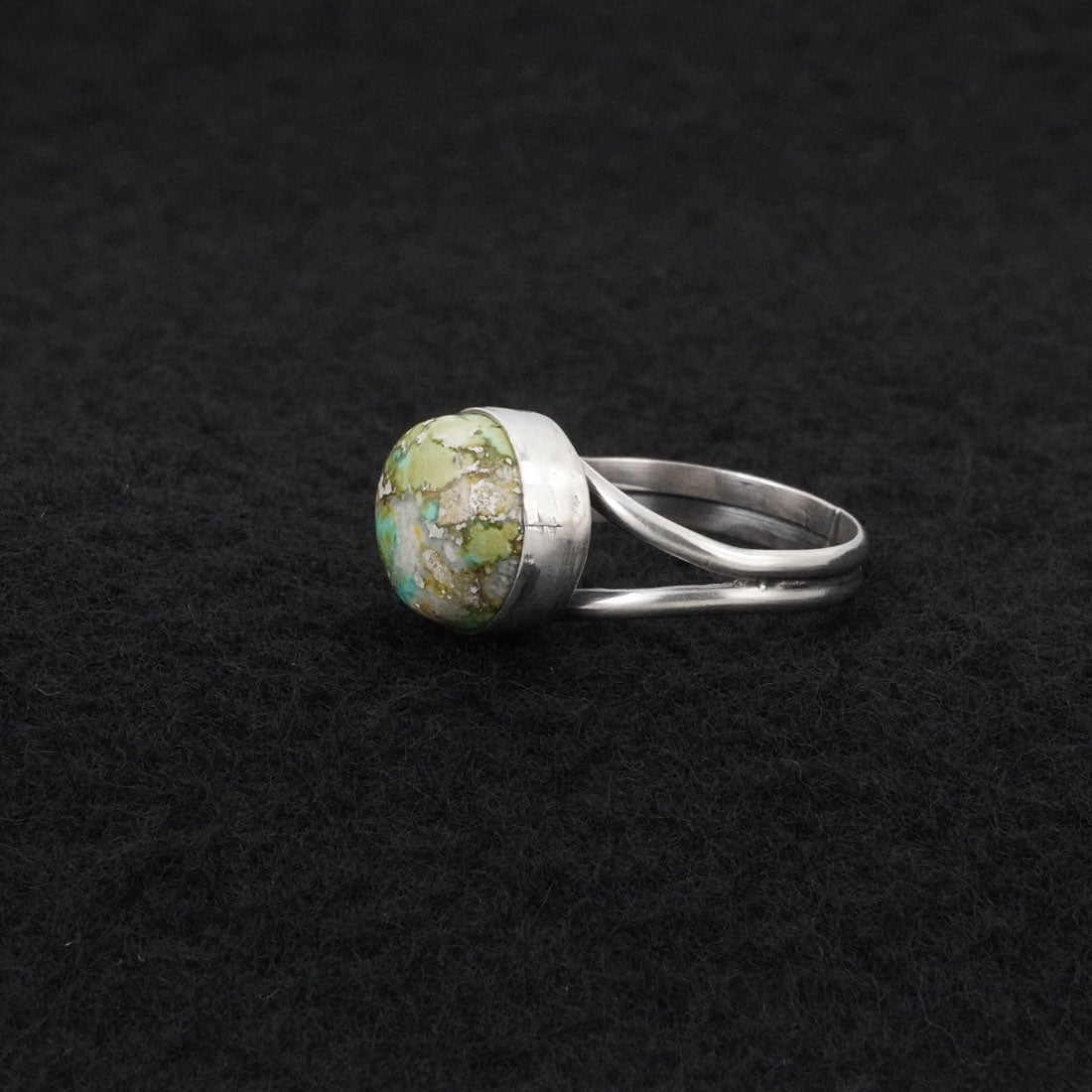 Rosemary Saunders Turquoise & Sterling Silver Ring Size 6.5