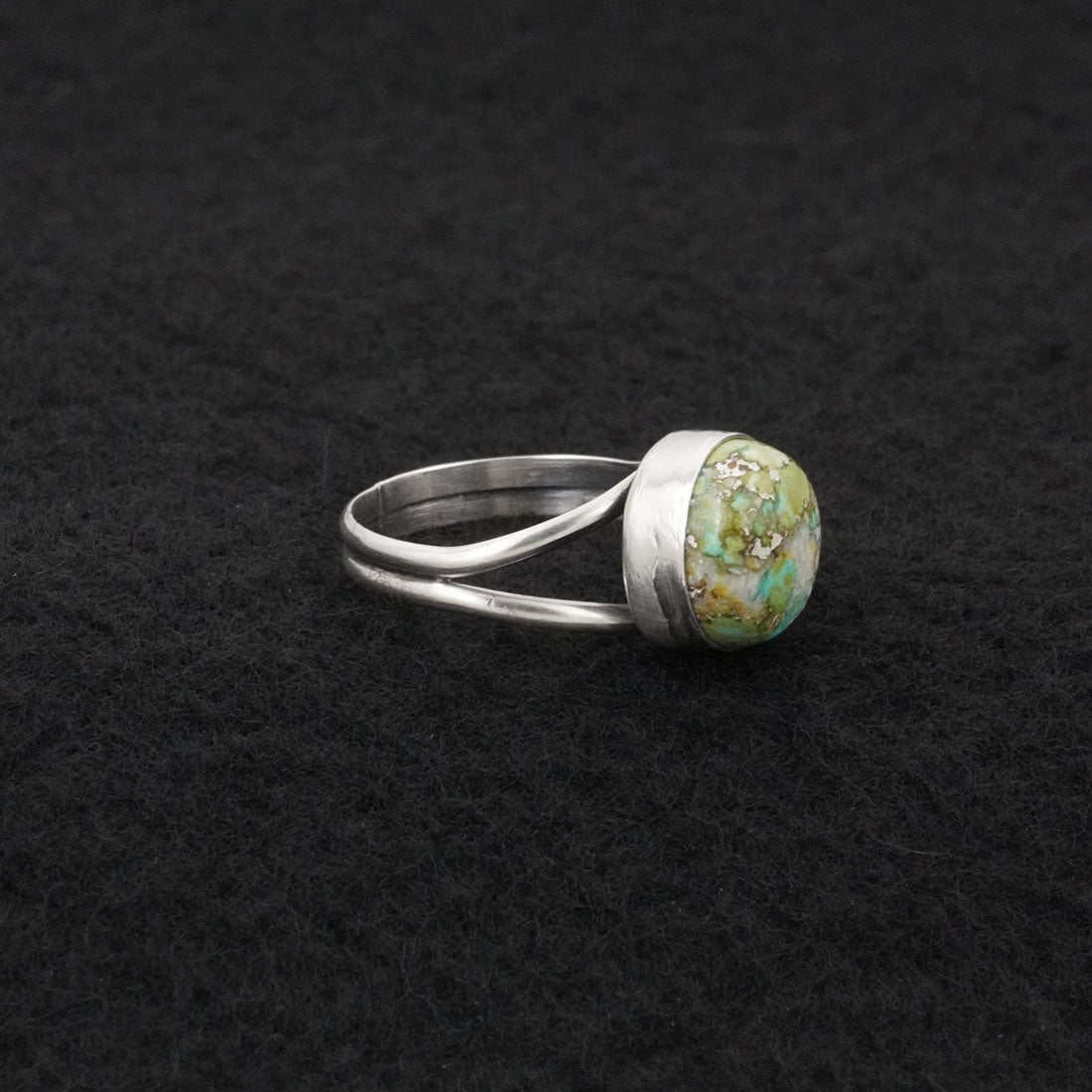 Rosemary Saunders Turquoise & Sterling Silver Ring Size 6.5
