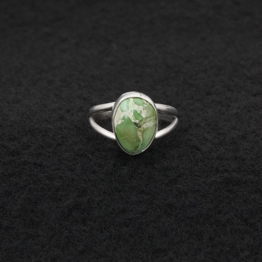 Rosemary Saunders Turquoise & Sterling Silver Ring Size 6.5