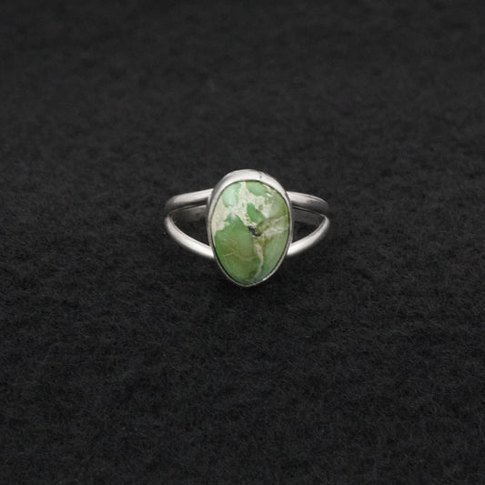 Rosemary Saunders Turquoise & Sterling Silver Ring Size 6.5