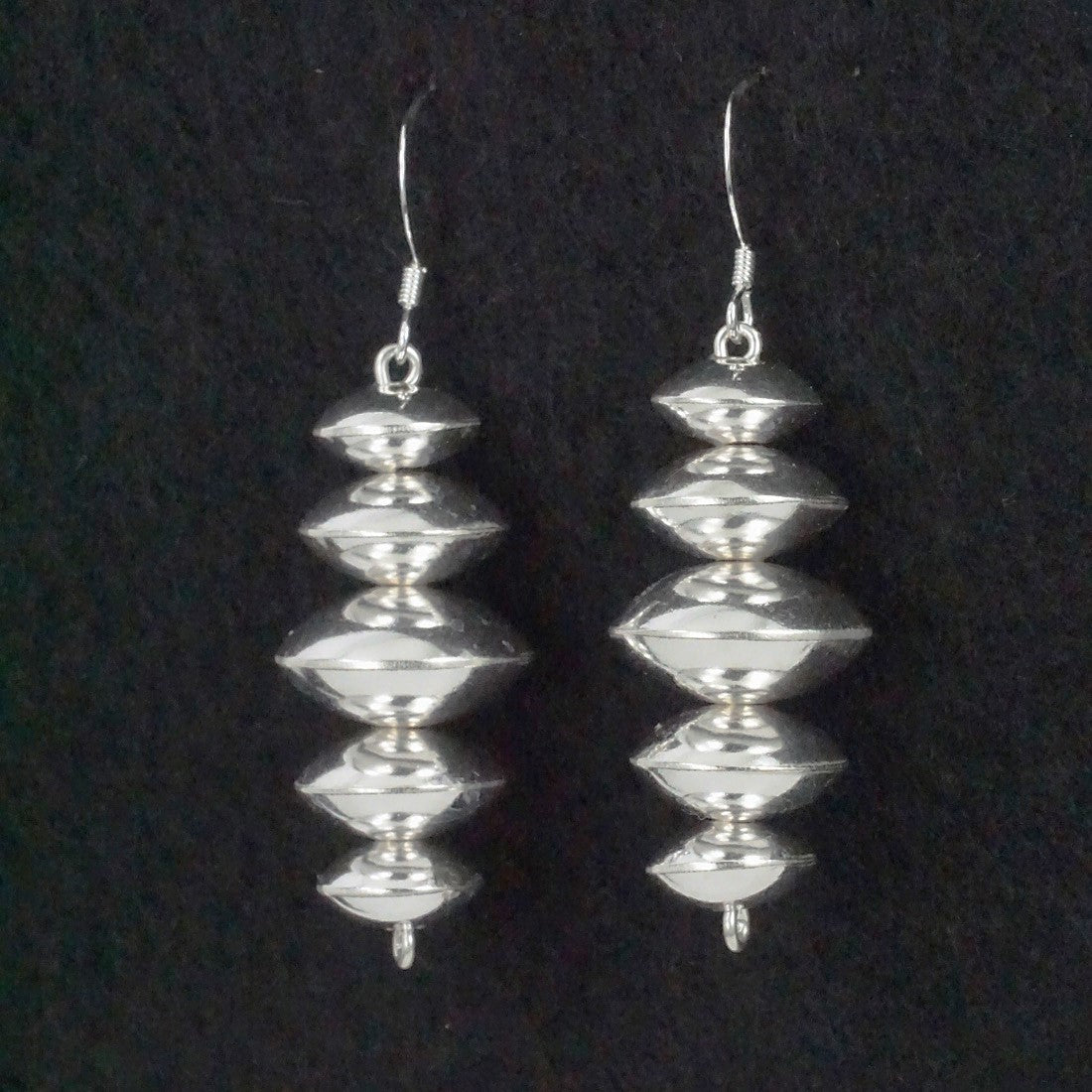 Preston Haley Sterling Silver Navajo Pearl Earrings