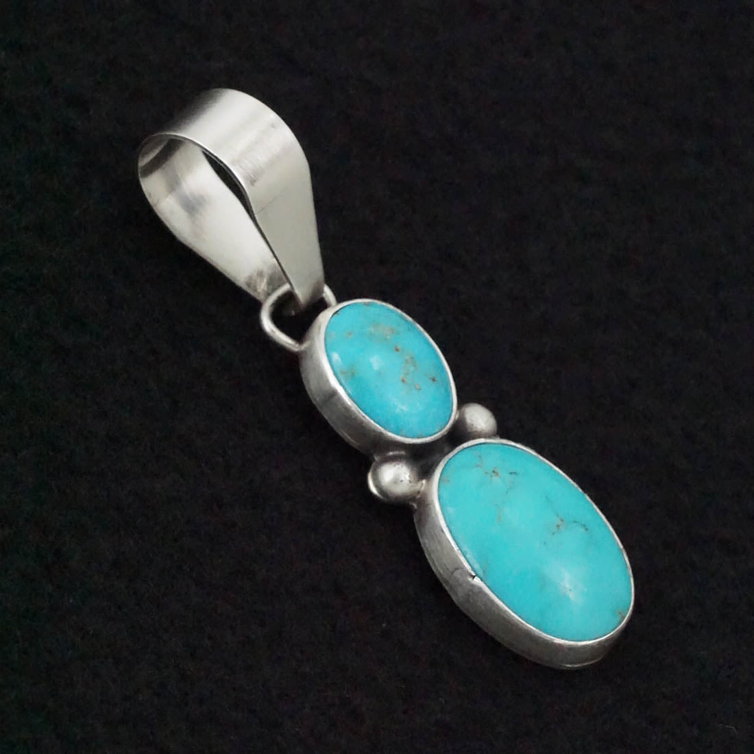 Danny Henio Turquoise & Sterling Silver Pendant