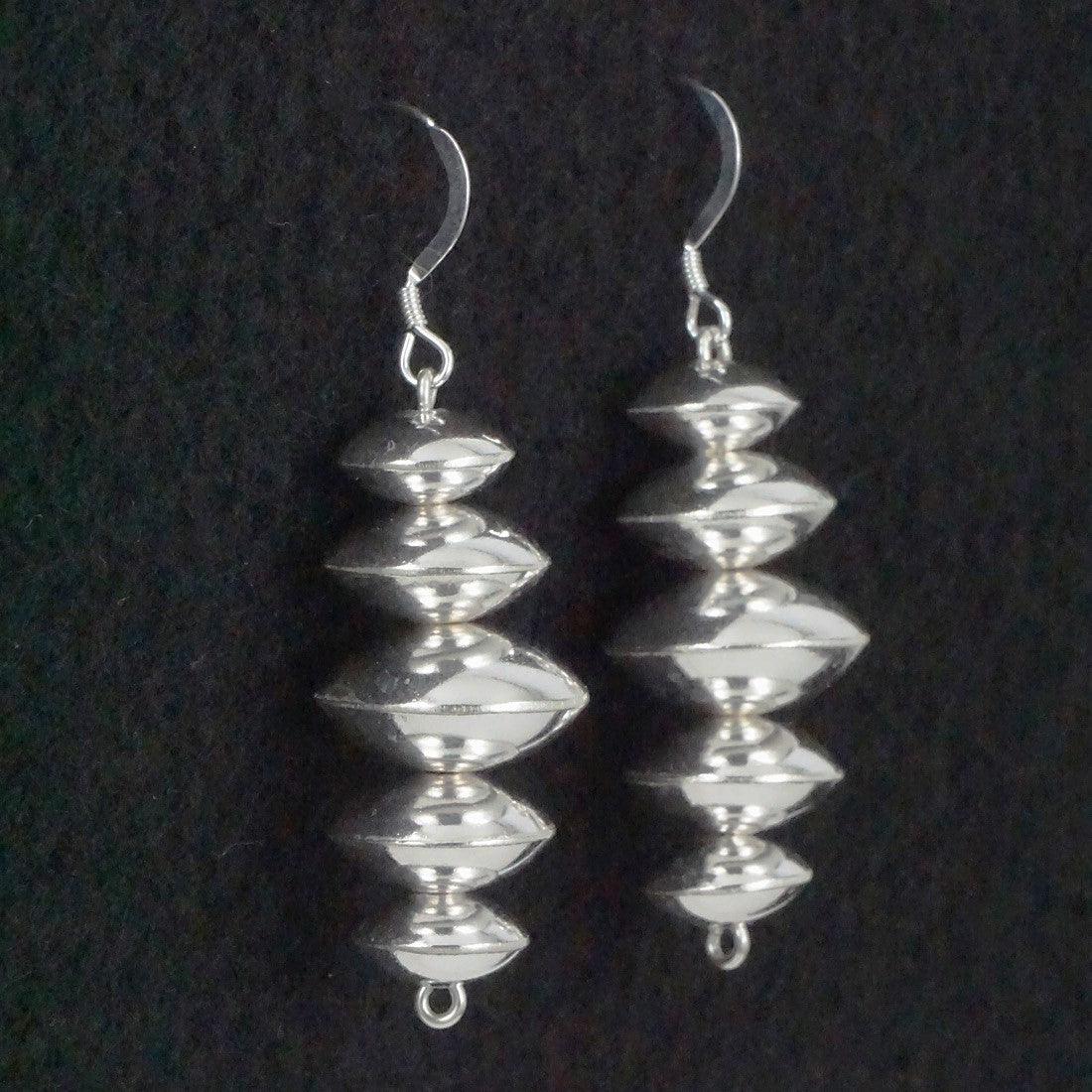 Preston Haley Sterling Silver Navajo Pearl Earrings