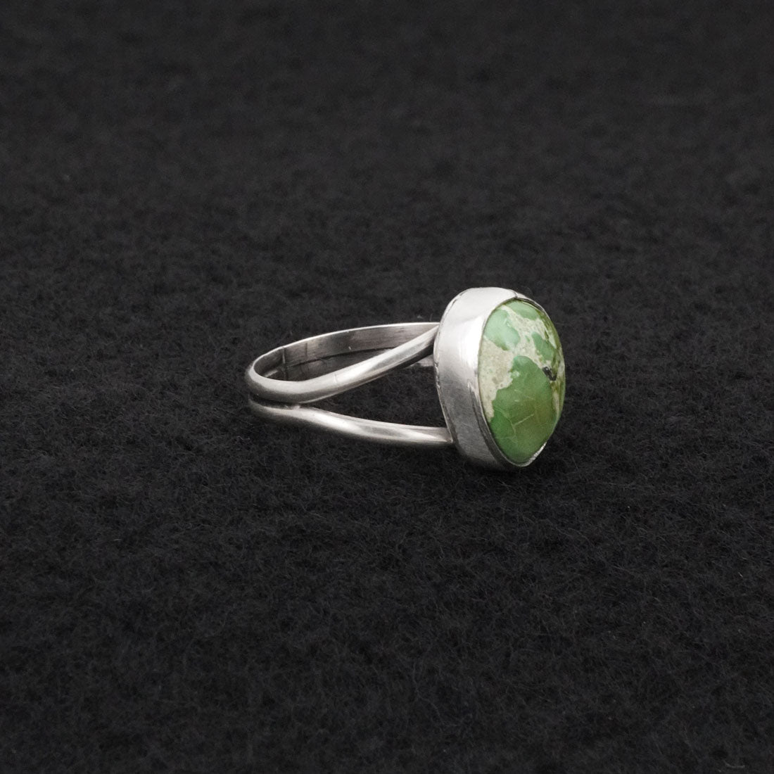 Rosemary Saunders Turquoise & Sterling Silver Ring Size 6.5
