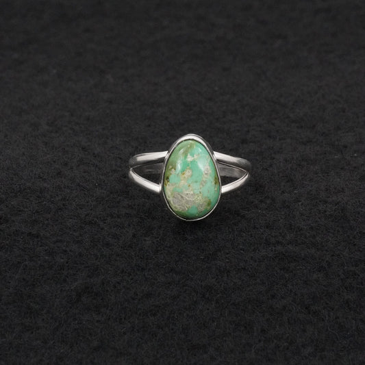 Rosemary Saunders Turquoise & Sterling Silver Ring Size 7.5