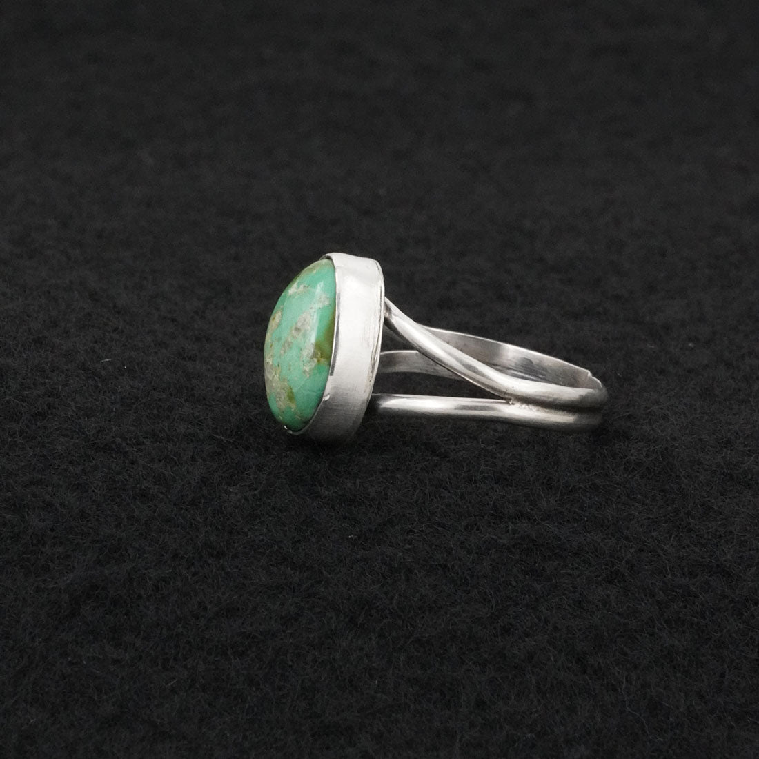 Rosemary Saunders Turquoise & Sterling Silver Ring Size 7.5