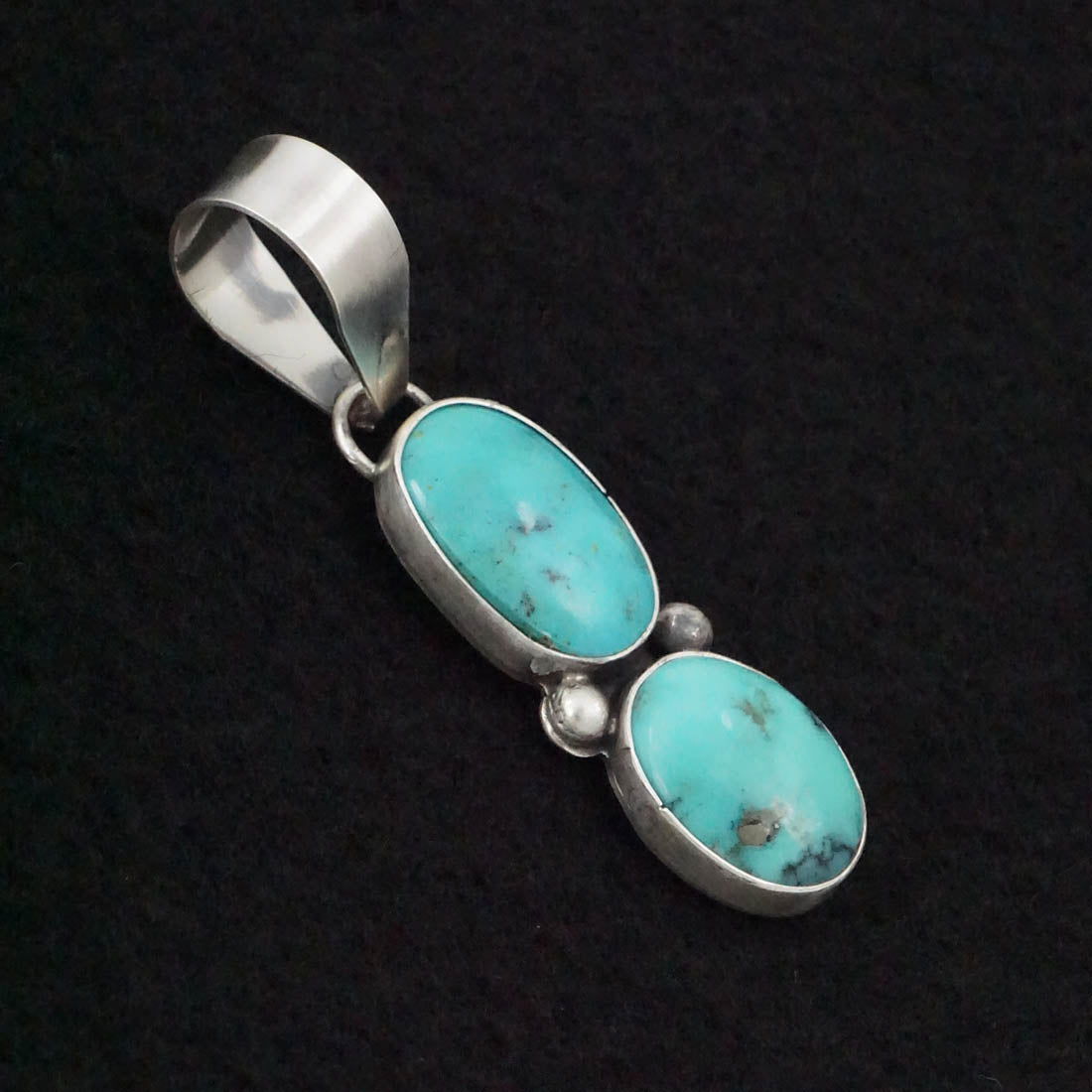 Danny Henio Turquoise & Sterling Silver Pendant