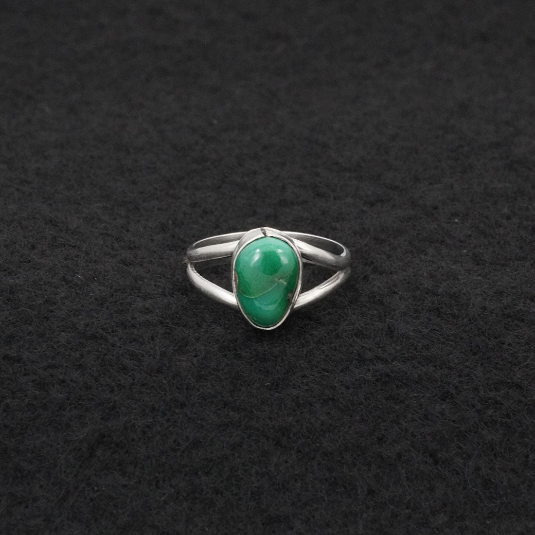 Rosemary Saunders Turquoise & Sterling Silver Ring Size 5.5