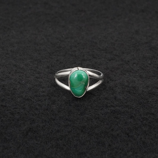 Rosemary Saunders Turquoise & Sterling Silver Ring Size 5.5