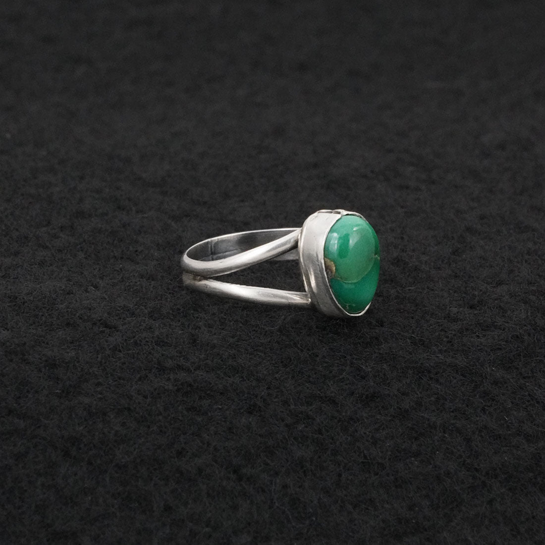 Rosemary Saunders Turquoise & Sterling Silver Ring Size 5.5