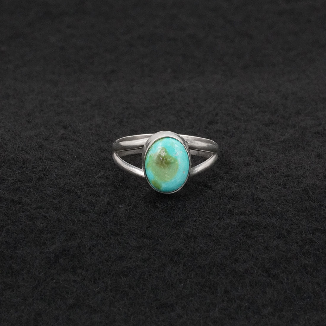 Rosemary Saunders Turquoise & Sterling Silver Ring Size 6